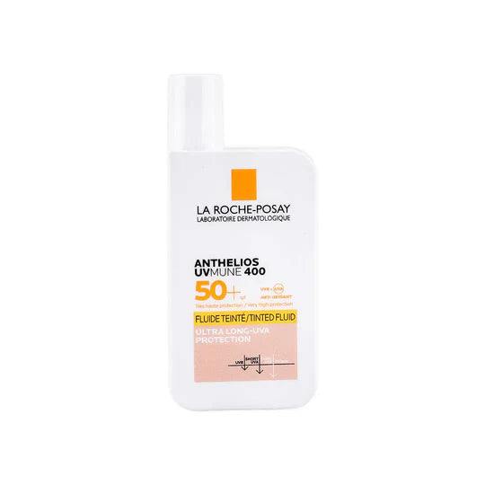 La Roche-Posay sunscreen bottle on a white background